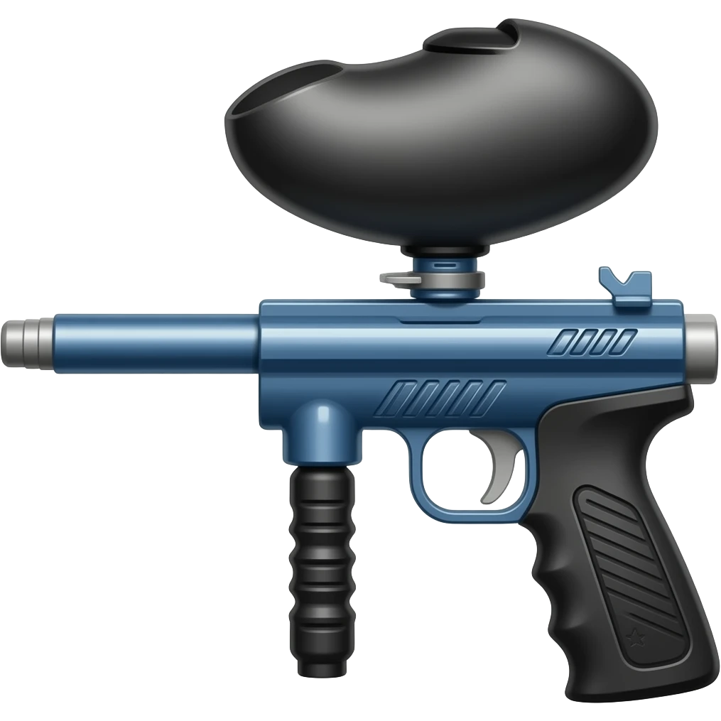 Skinny paintball gun emoji