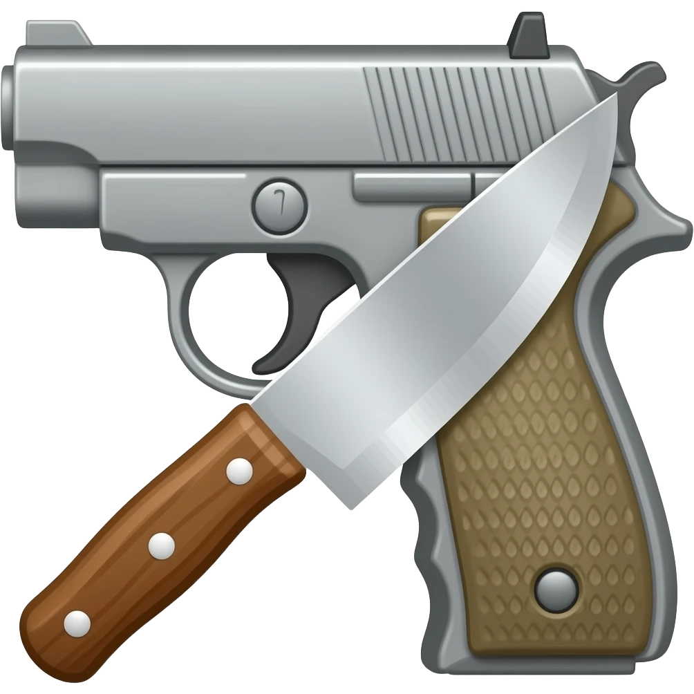 knife and gun emoji