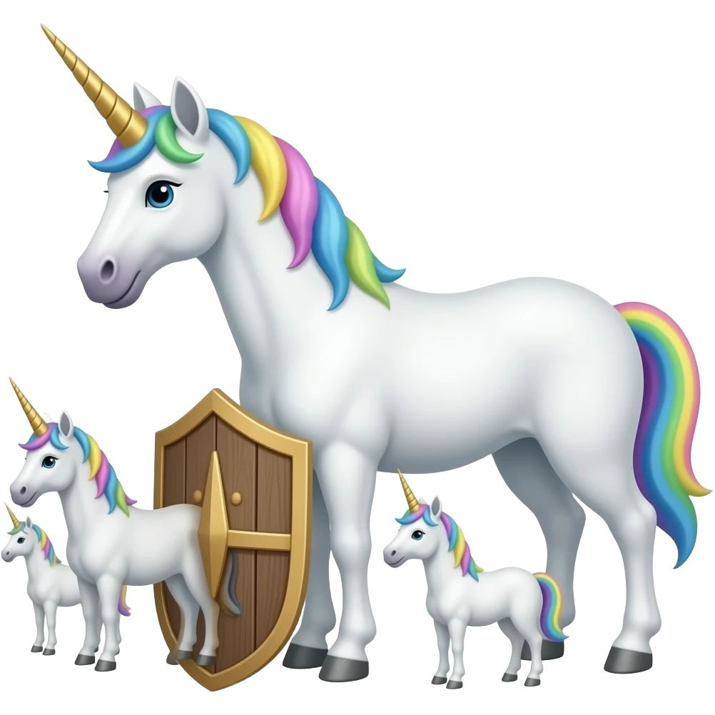unicorn family protector emoji