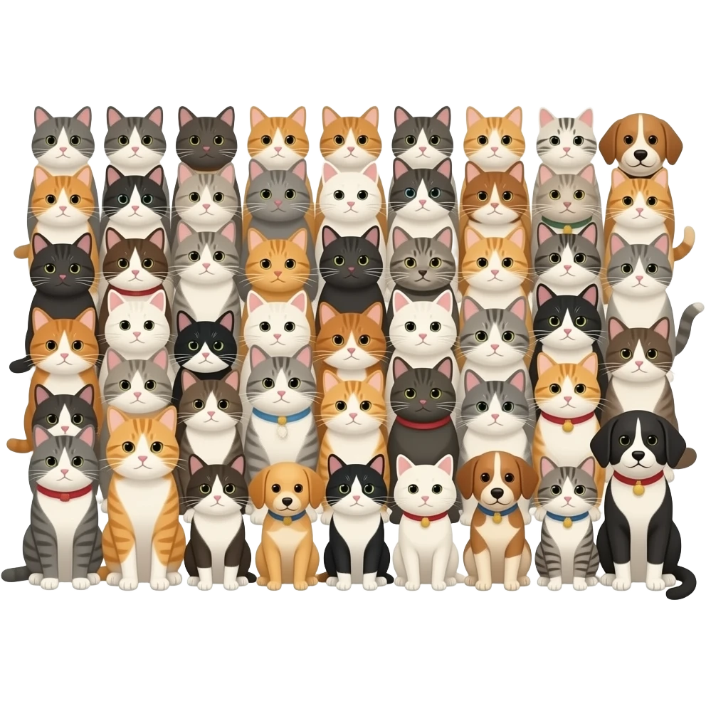 100000 little cat 1000000 little dog hook up emoji