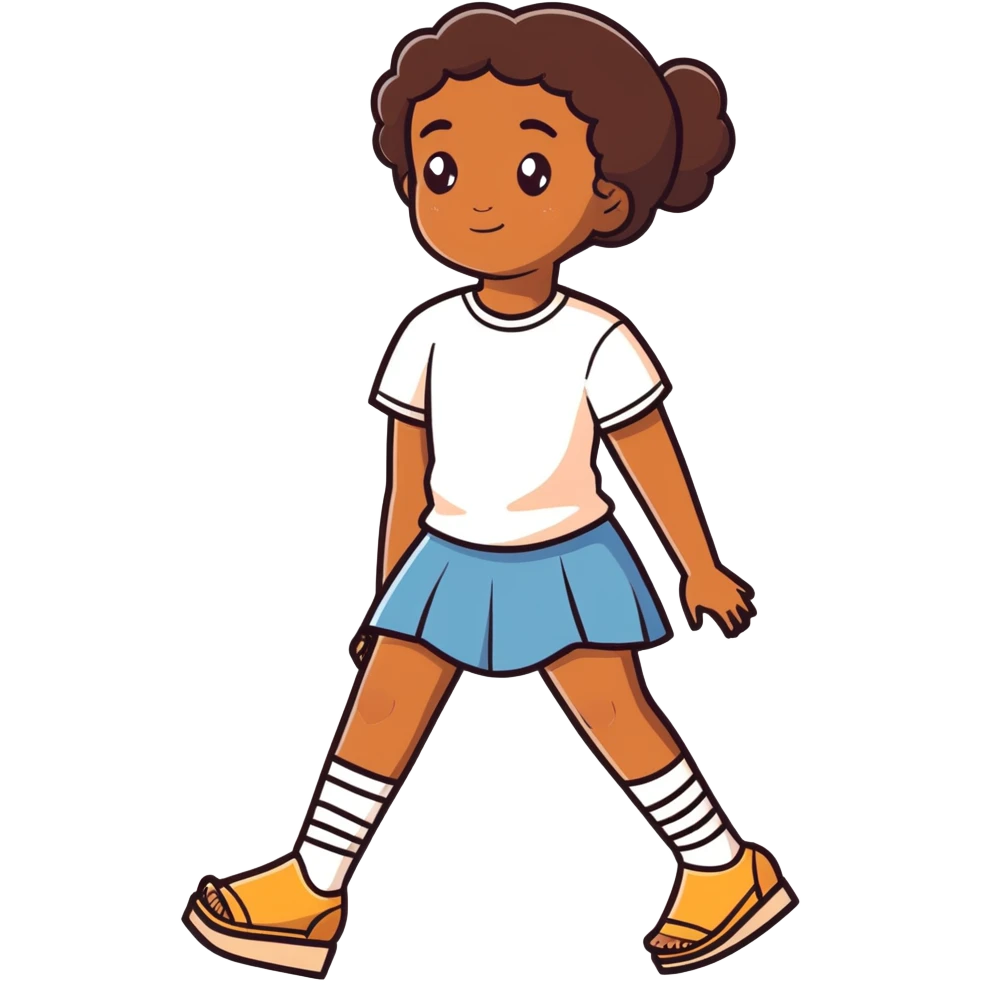 brown girl with broken knee emoji