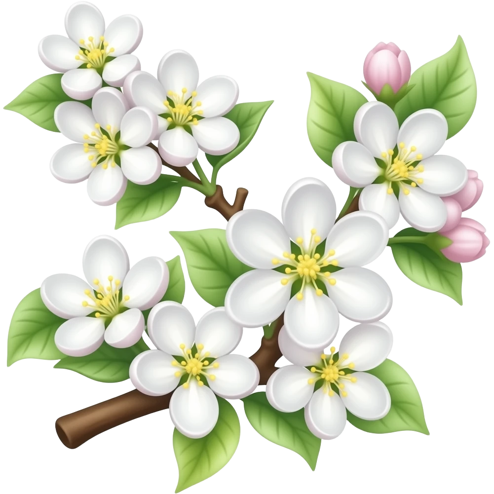 a branch of a blooming apple tree emoji