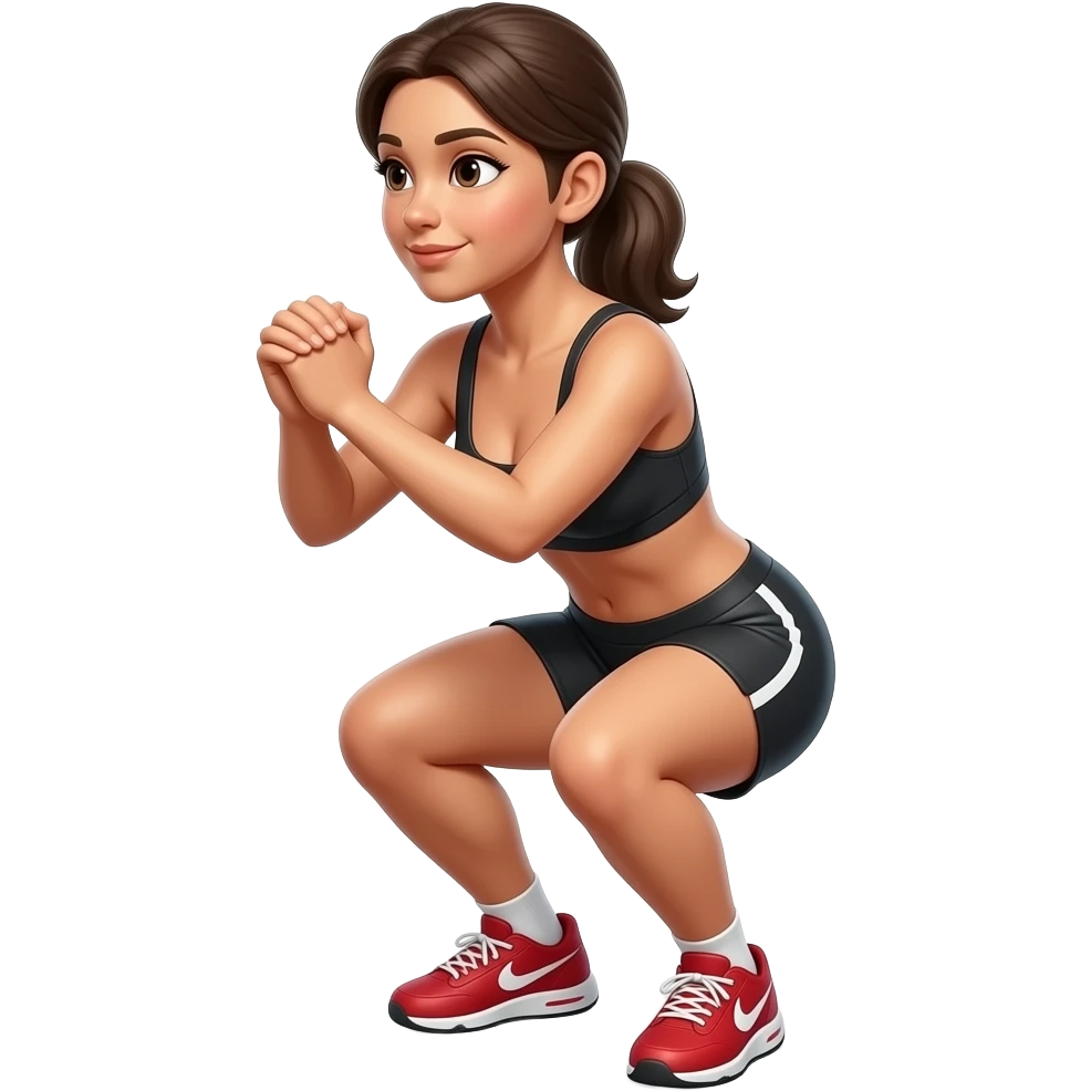 Mulher fazendo quadradinhos pelada emoji