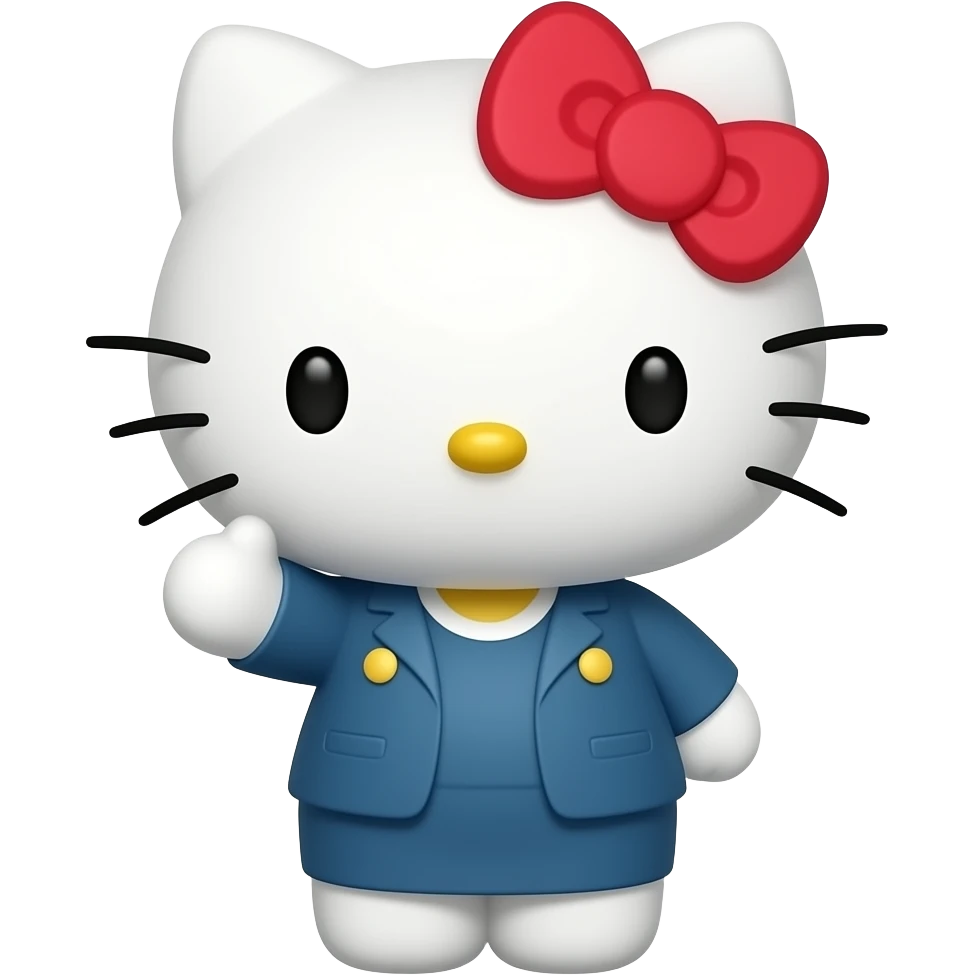 bussiness woman heelo kitty emoji