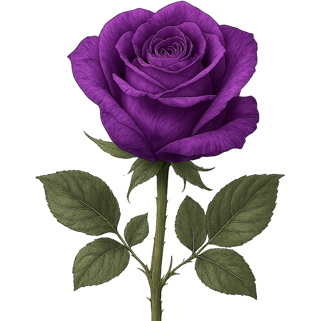 purple rose emoji