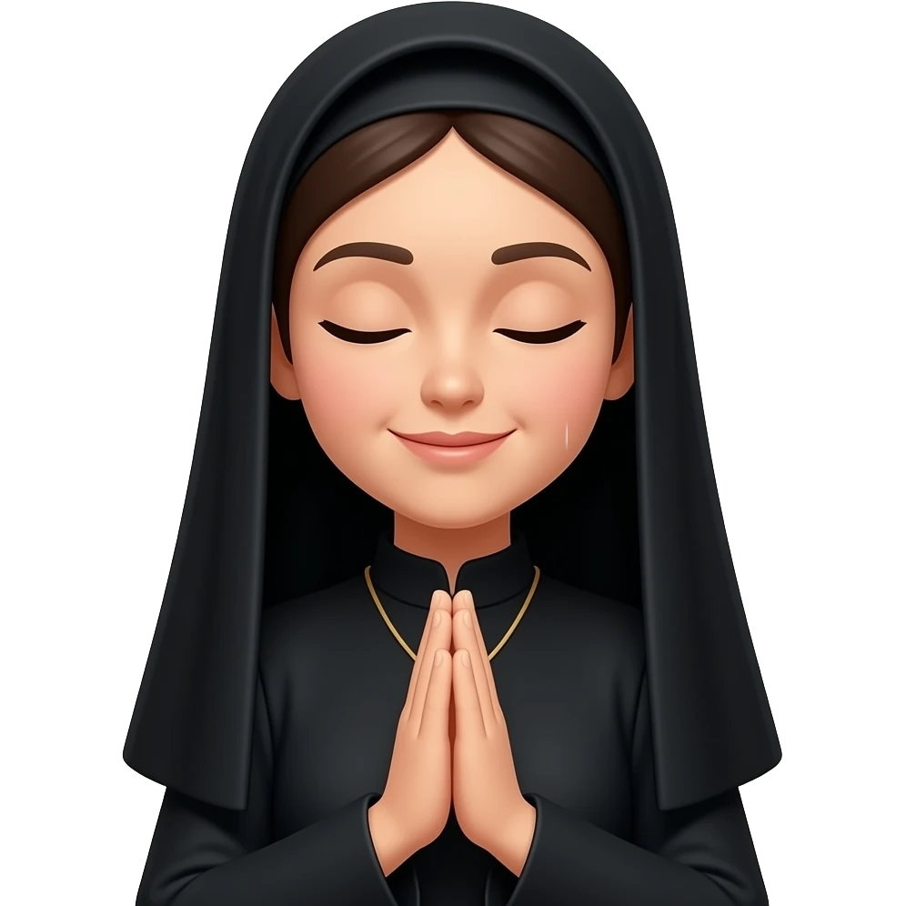 The wonen pray black emoji