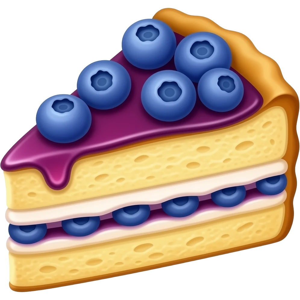 Make a blueberry shortcake emoji emoji