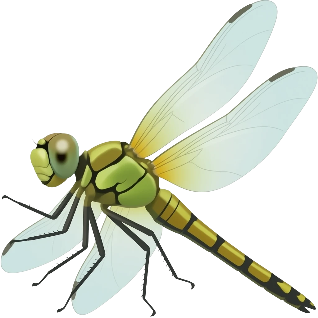 Dragonfly side emoji