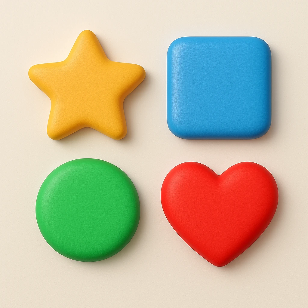 make four emojis in same style emoji