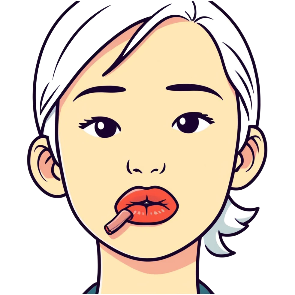 Biting my lower lip cause I want something emoji