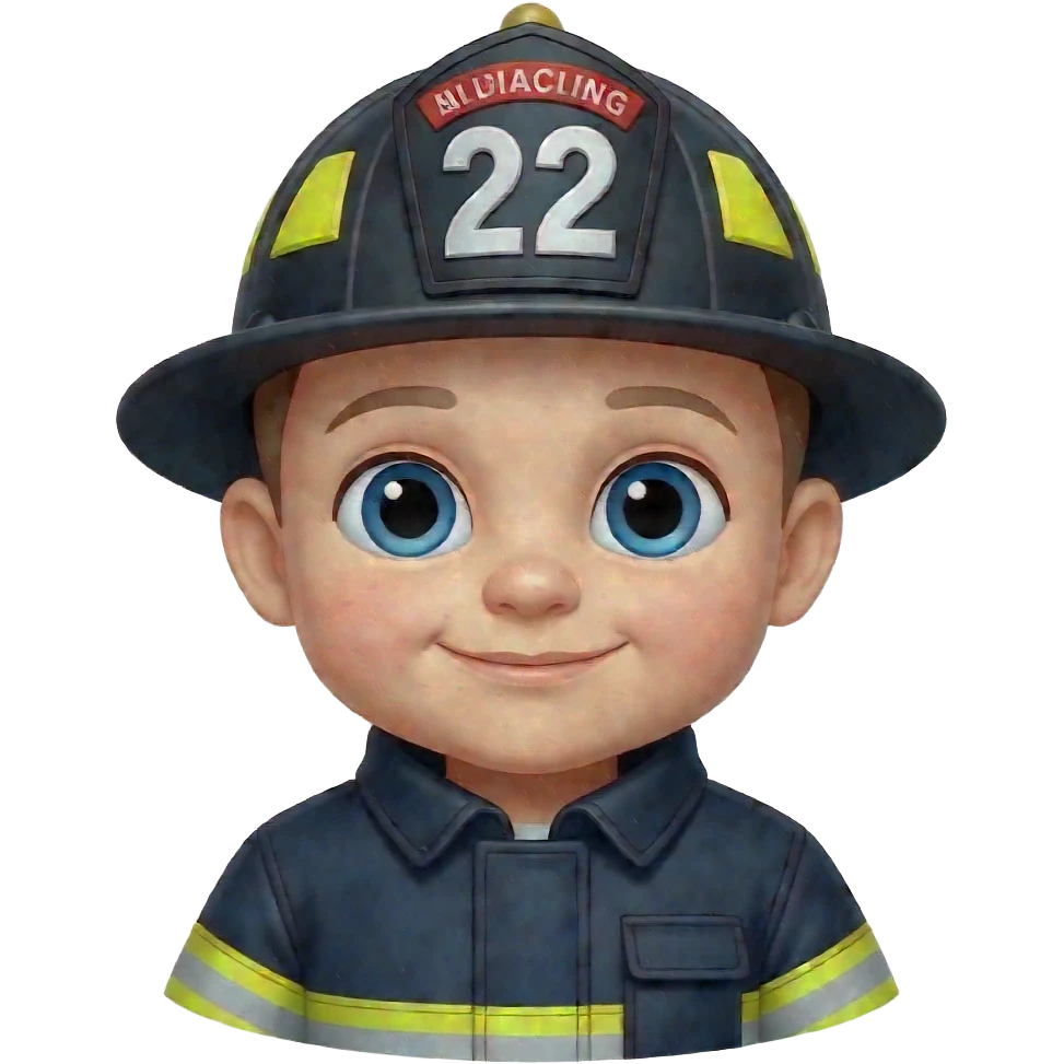 firefighter baby emoji