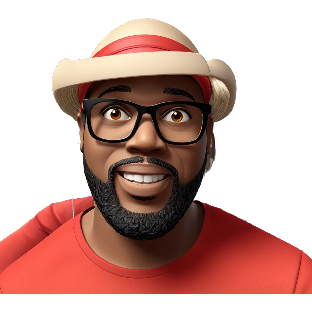 stylish boy in red shirt emoji