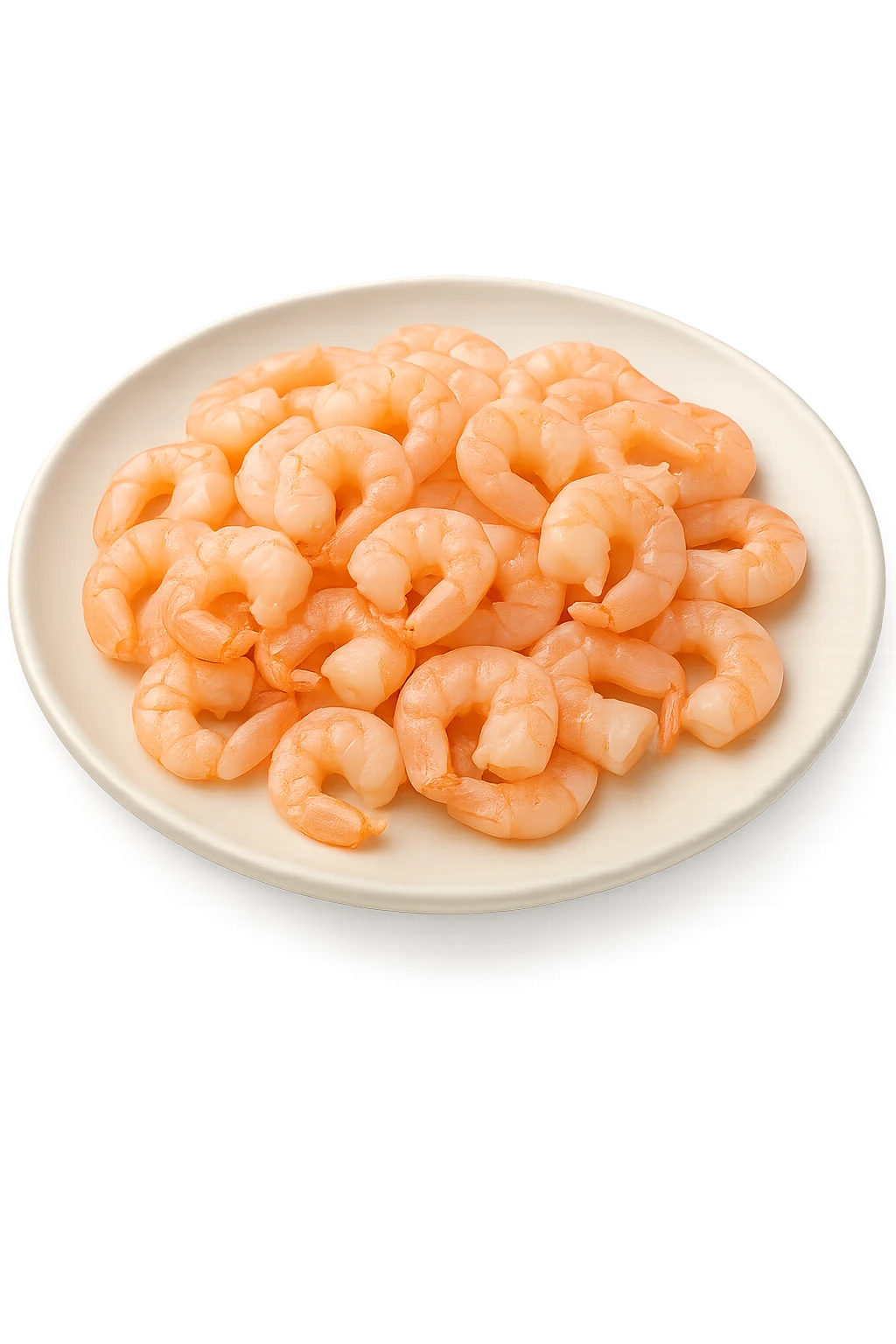 Gamberetti piccoli su un piatto emoji