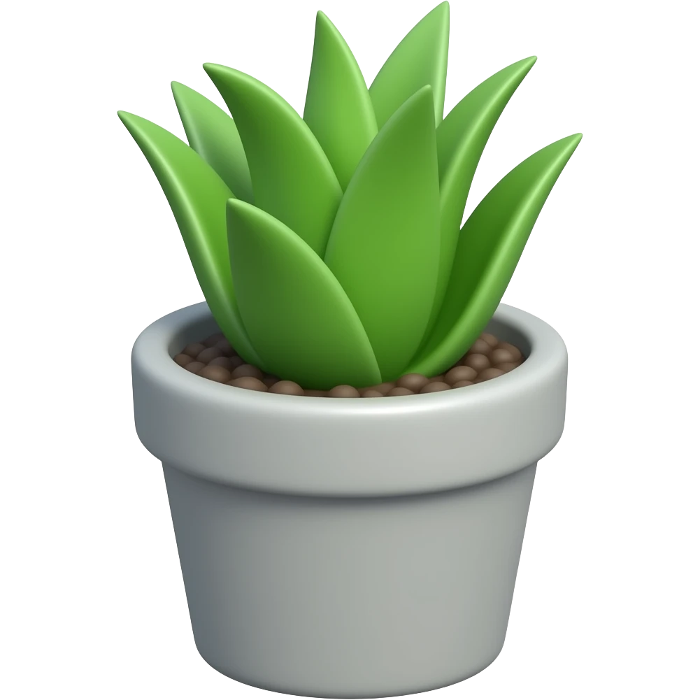 tiny small grey plant pot emoji