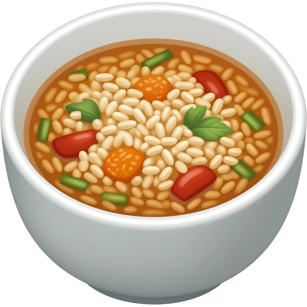 rice soup emoji