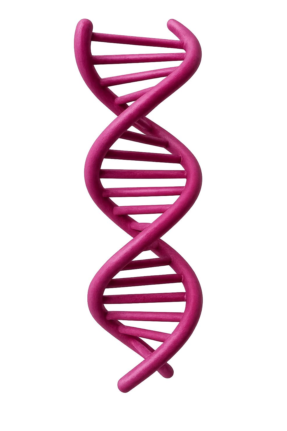 DNA 3D MAGENTA FLUTTUA IN ARIA emoji