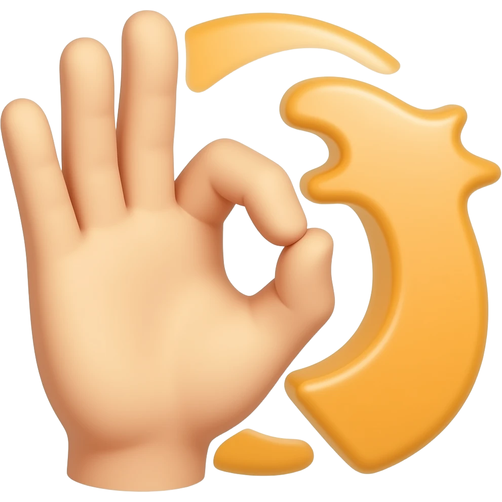 Put one ok sign over the other emoji