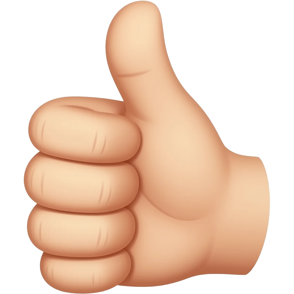 Half a thumb emoji emoji