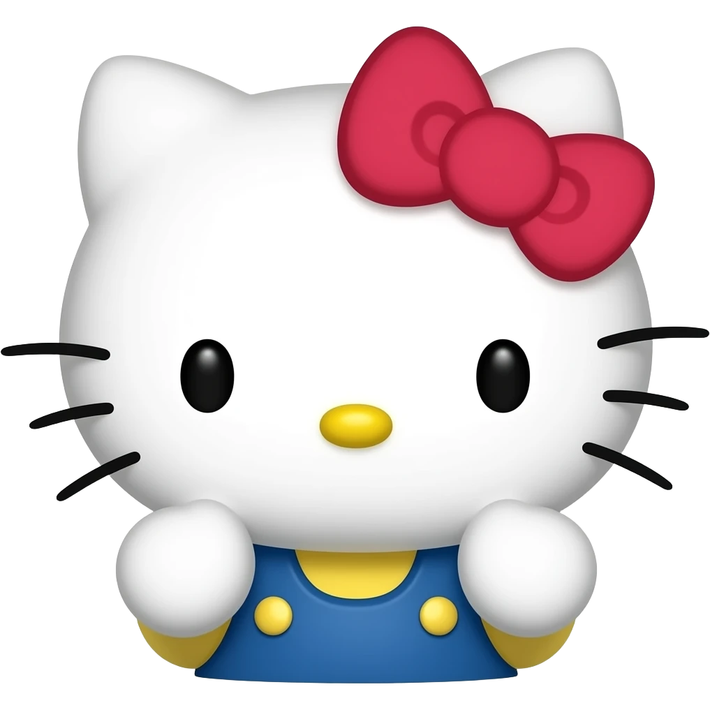 Hello kitty est confuse emoji