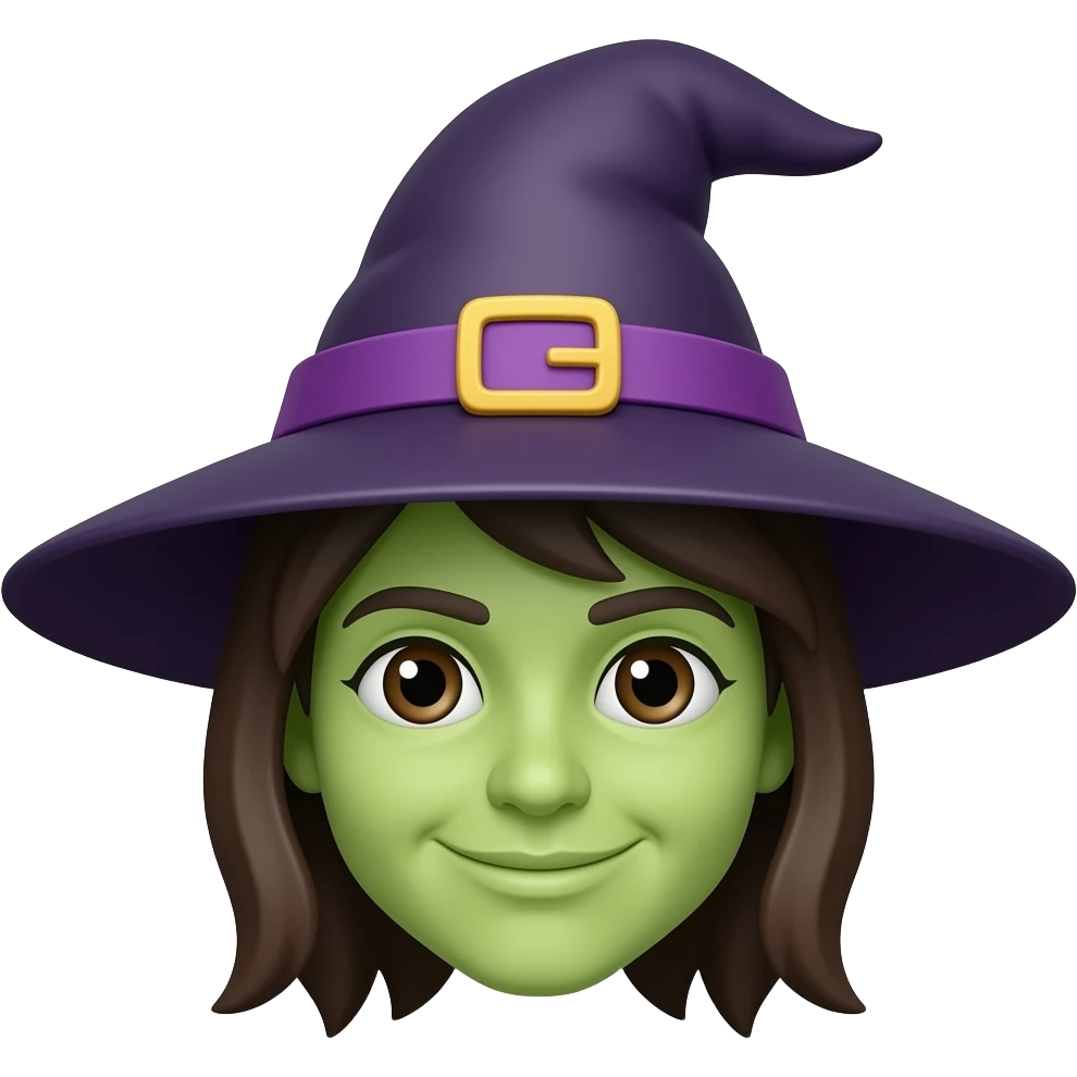 Witch face emoji