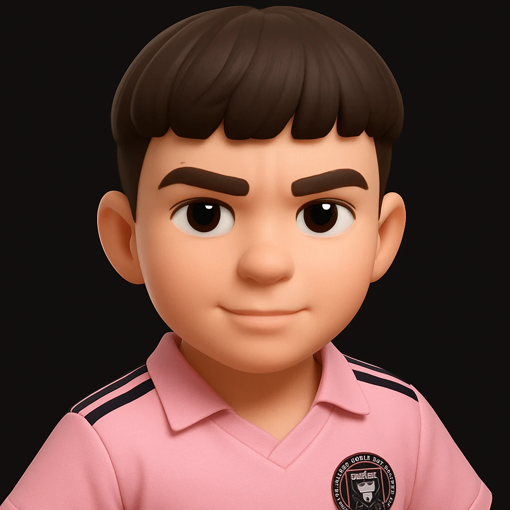 this image in 3d-emoji style with a confident expression emoji