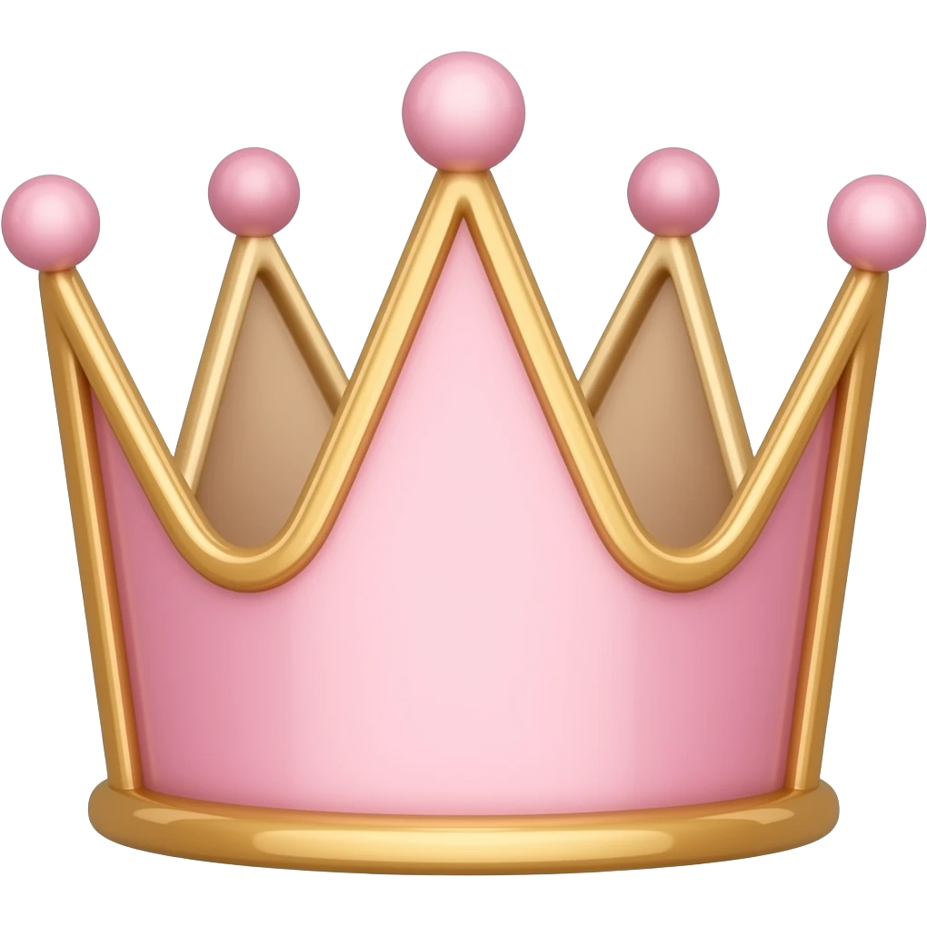 pink coquette cutesy crown emoji