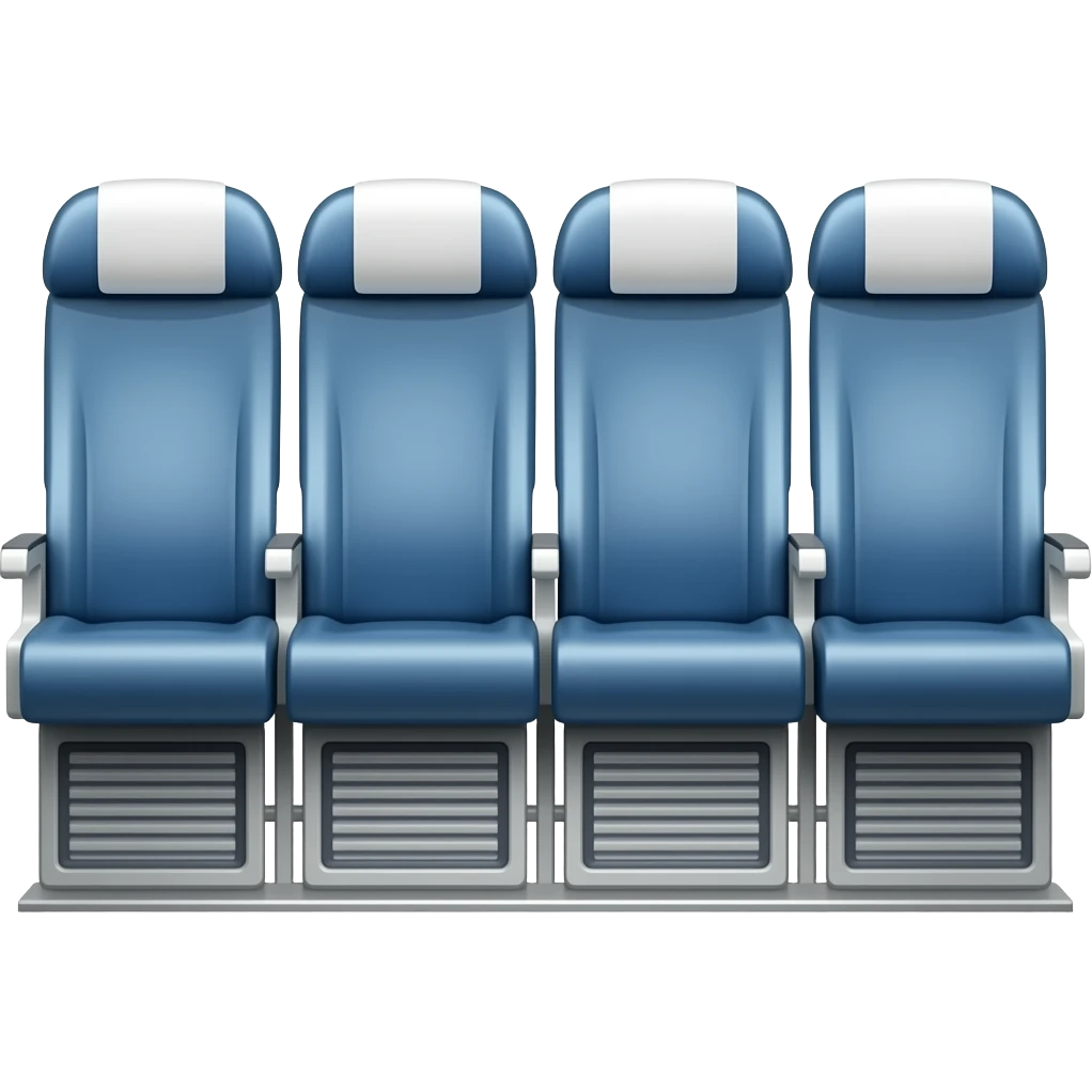 airplane 4 seater row emoji