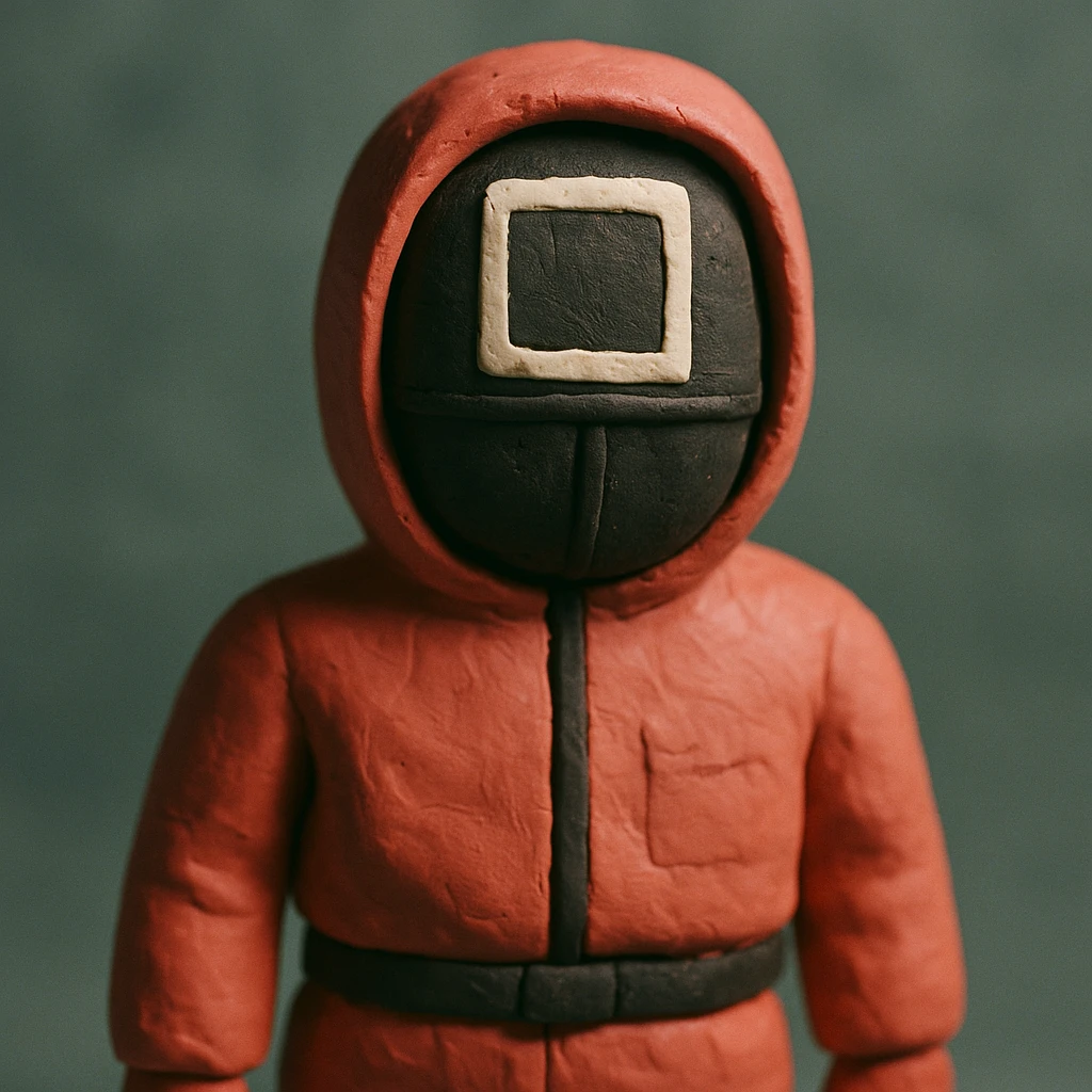 squid game guard with square mask emoji