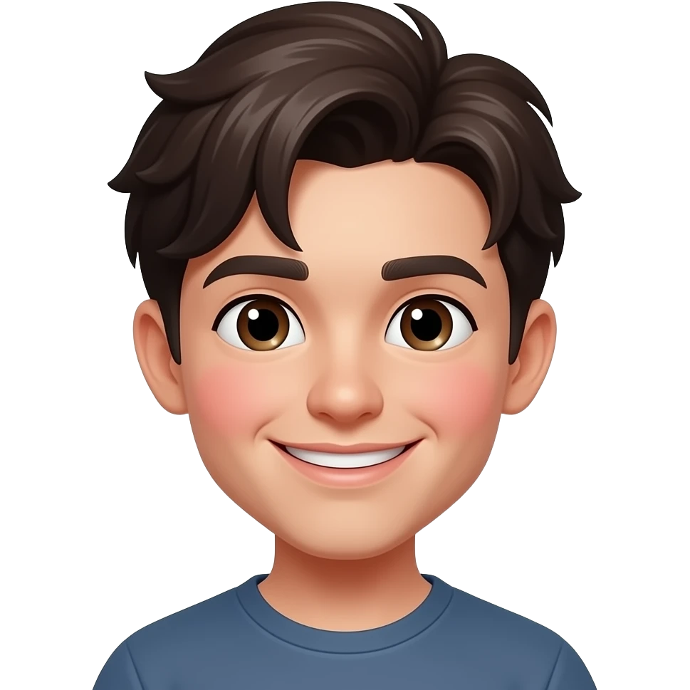 make him shy, smiling and blushing red cheeks emoji