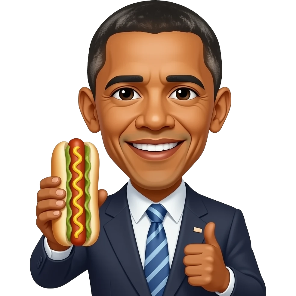 whoa discord react obama hotdog emoji