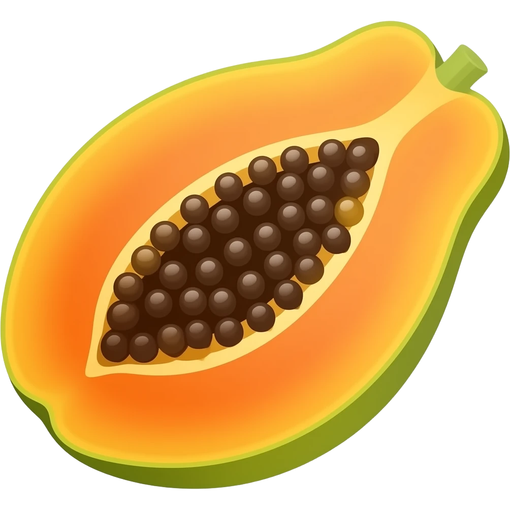 Papaya emoji