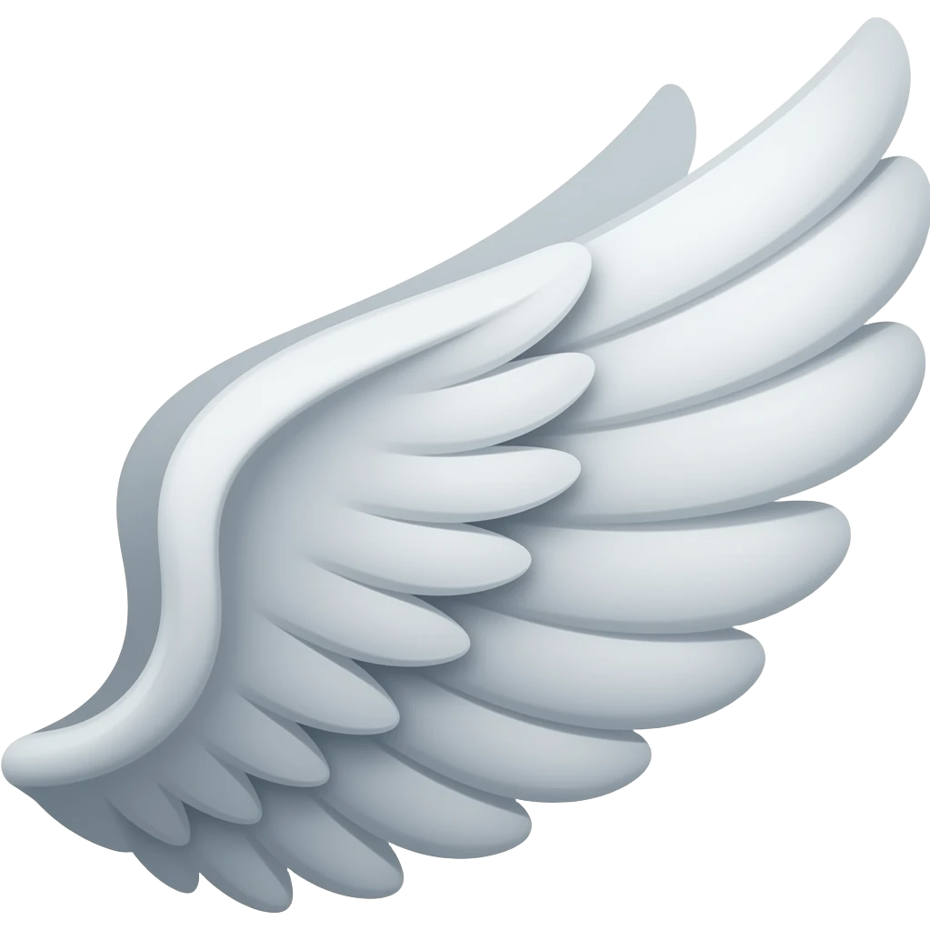 One wing the left one emoji