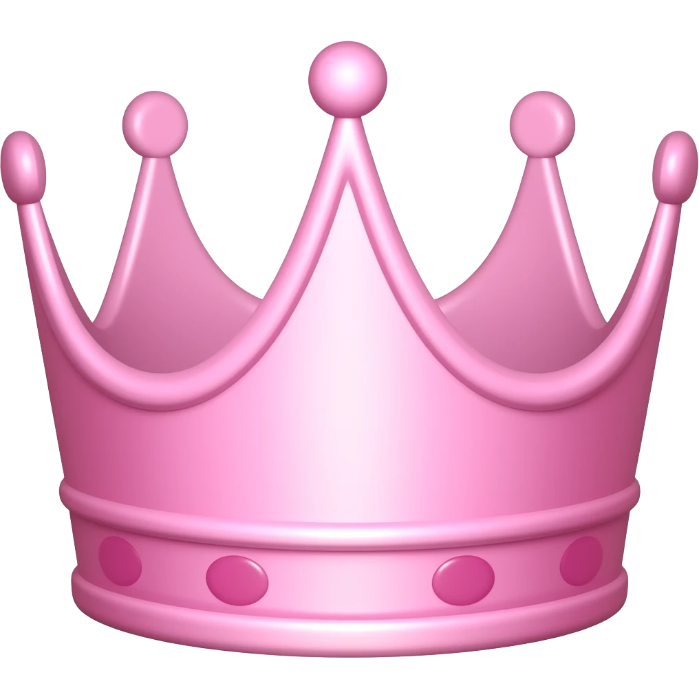 Corona rosa asthetik emoji