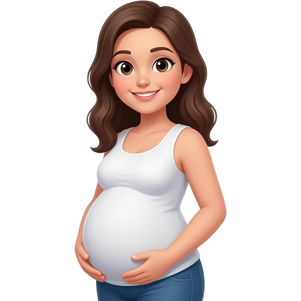 heavy pregnant emoji