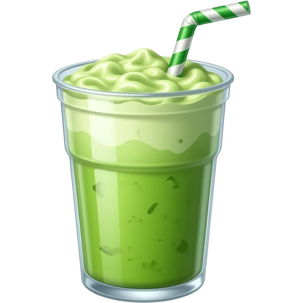 Matcha shake emoji