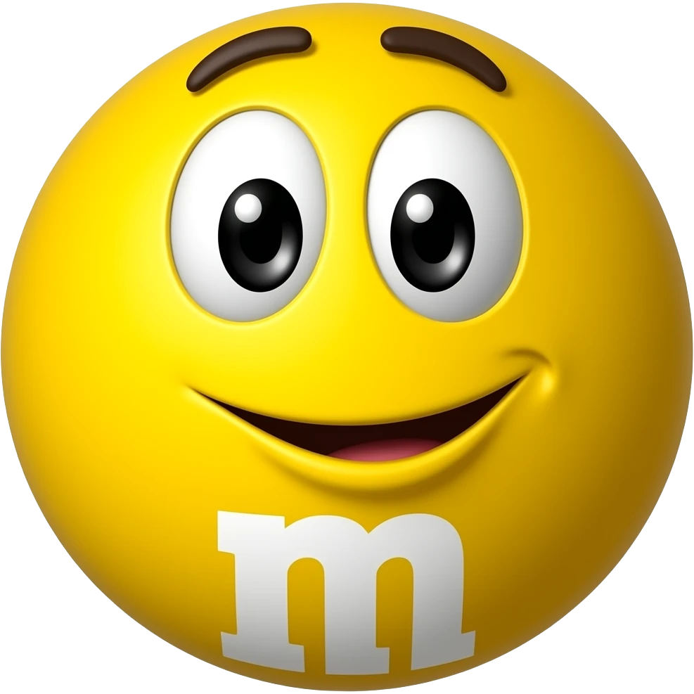 M&M don't be sad emoji