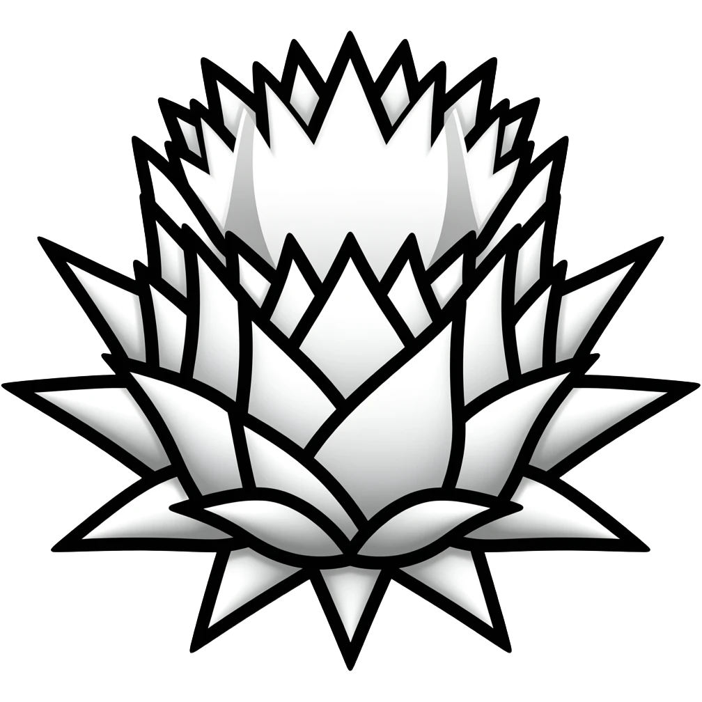 only black coloured outline of a thistle no detail but better now colour it in with black emoji