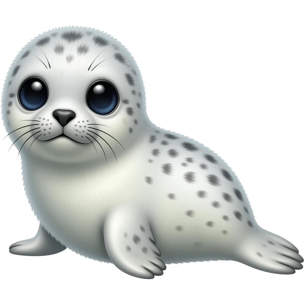 A baby harp seal emoji