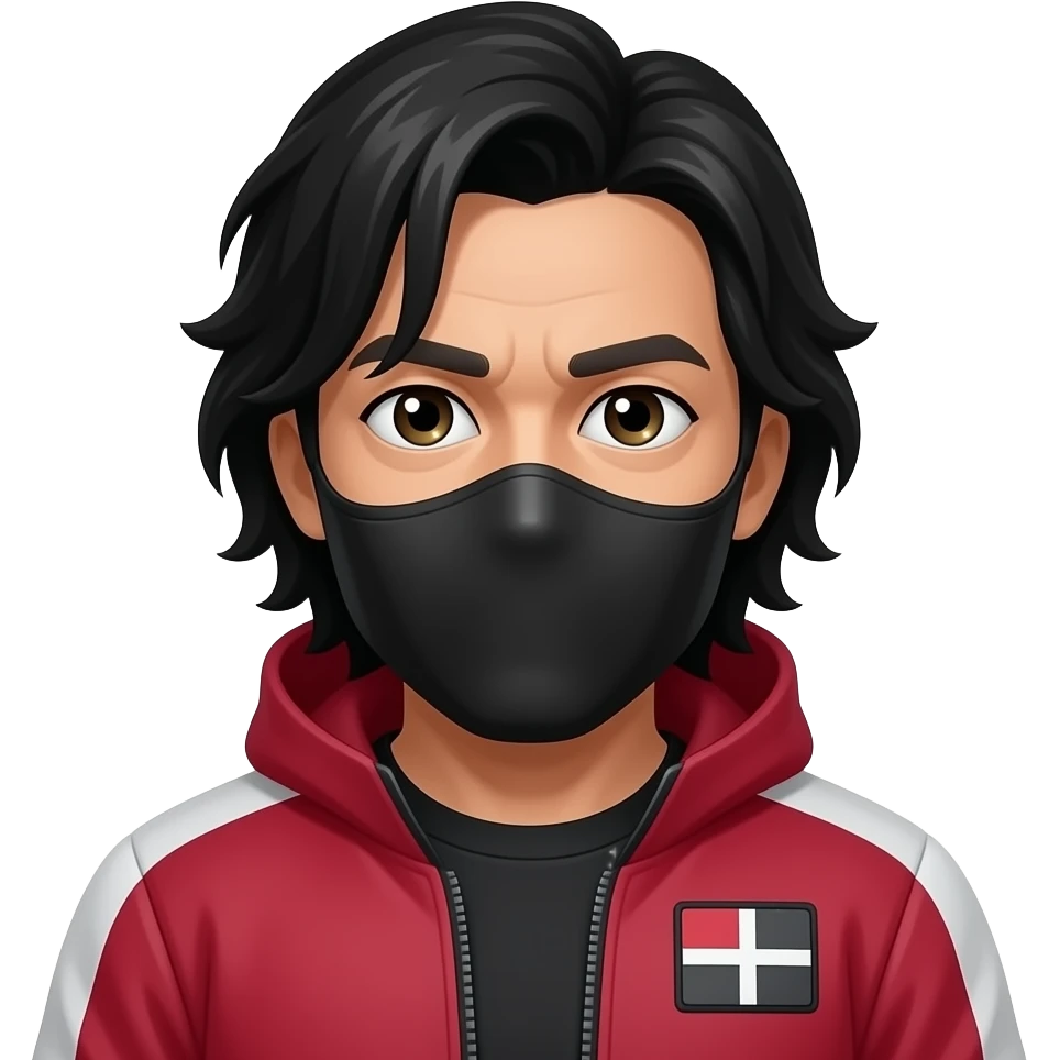 Among us Imposter that looks like frontman from squidgame emoji