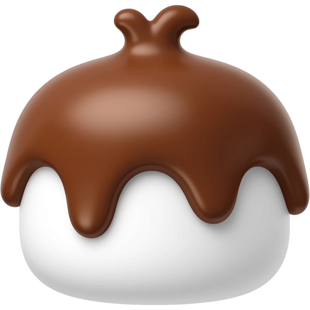 Inverted Chocolate Marshmallow bowtie emoji