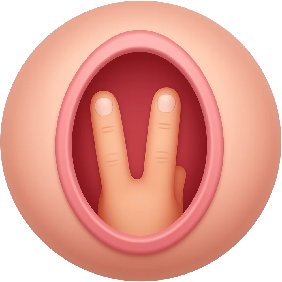 two fingers inside a vagina emoji