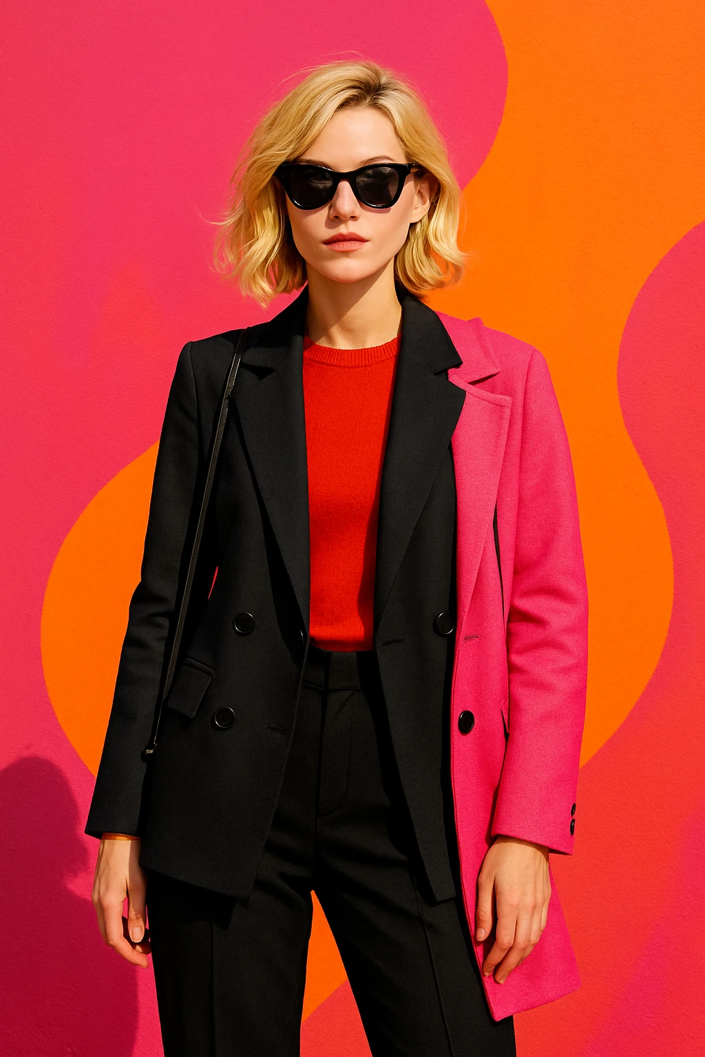 a lady with blond hair, distinct style 1 emoji