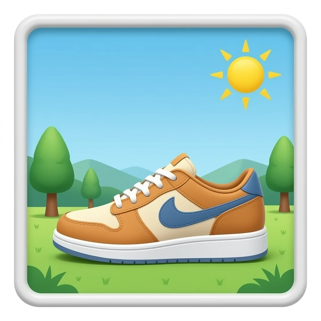 escaparate de zapatillas emoji