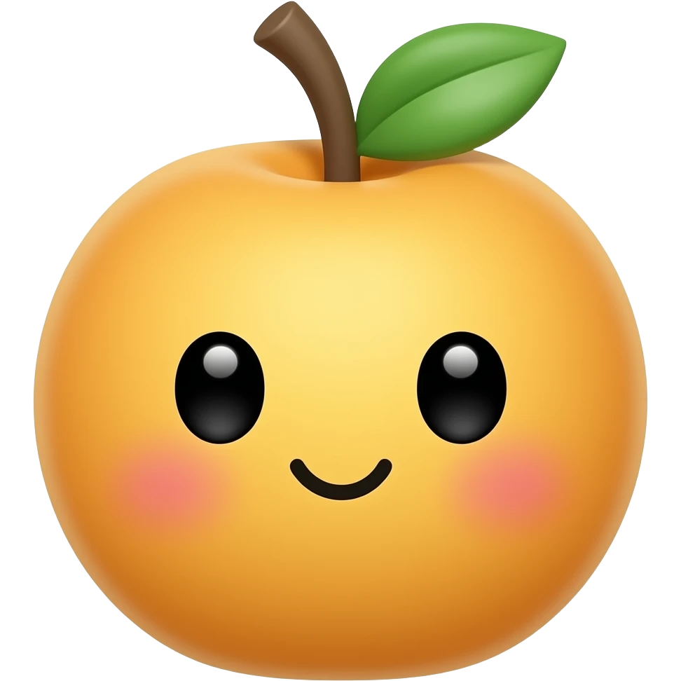 Kawaii fruit plant emoji