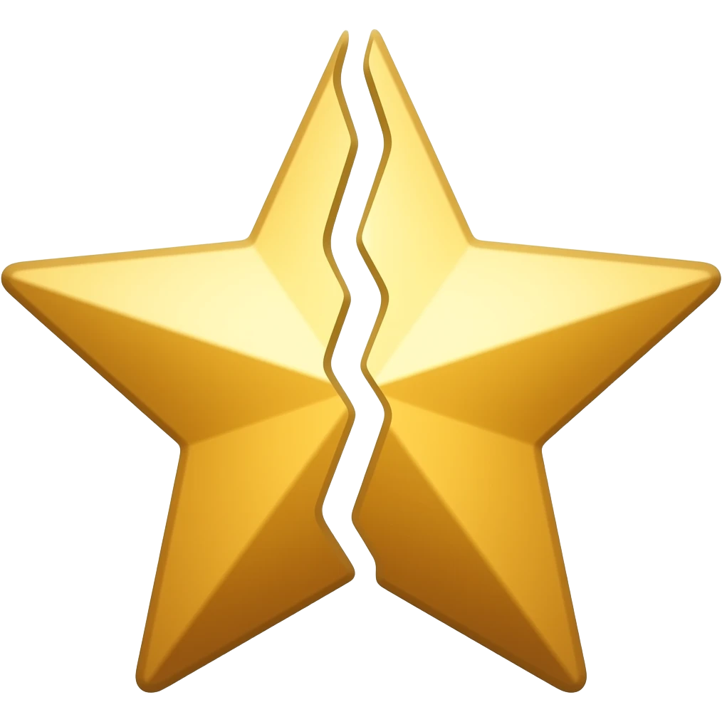 split that star through the middle emoji