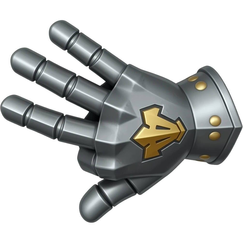 Knight gauntlet 4 fingers up thumb down emoji