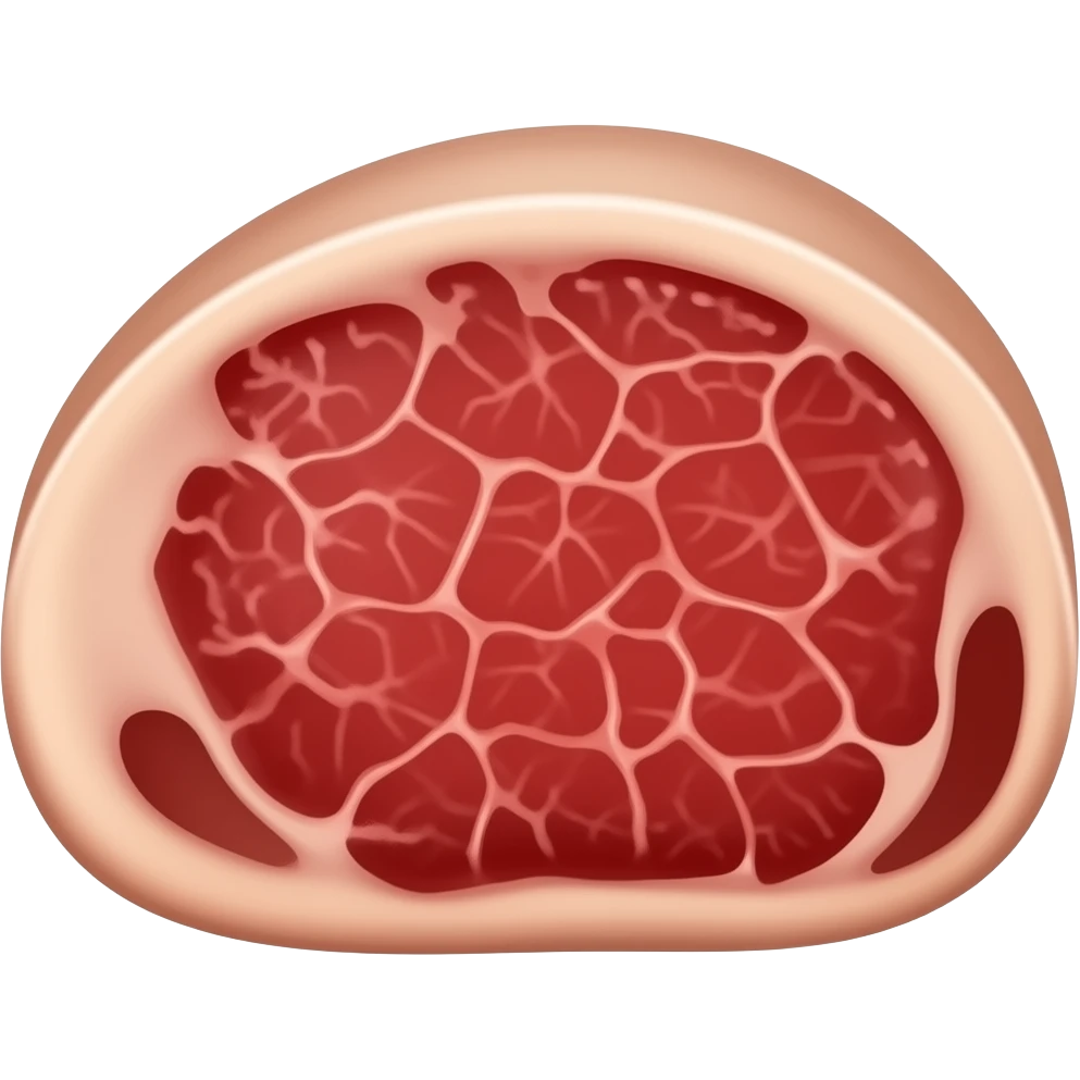a steak we can see the inside on a late emoji