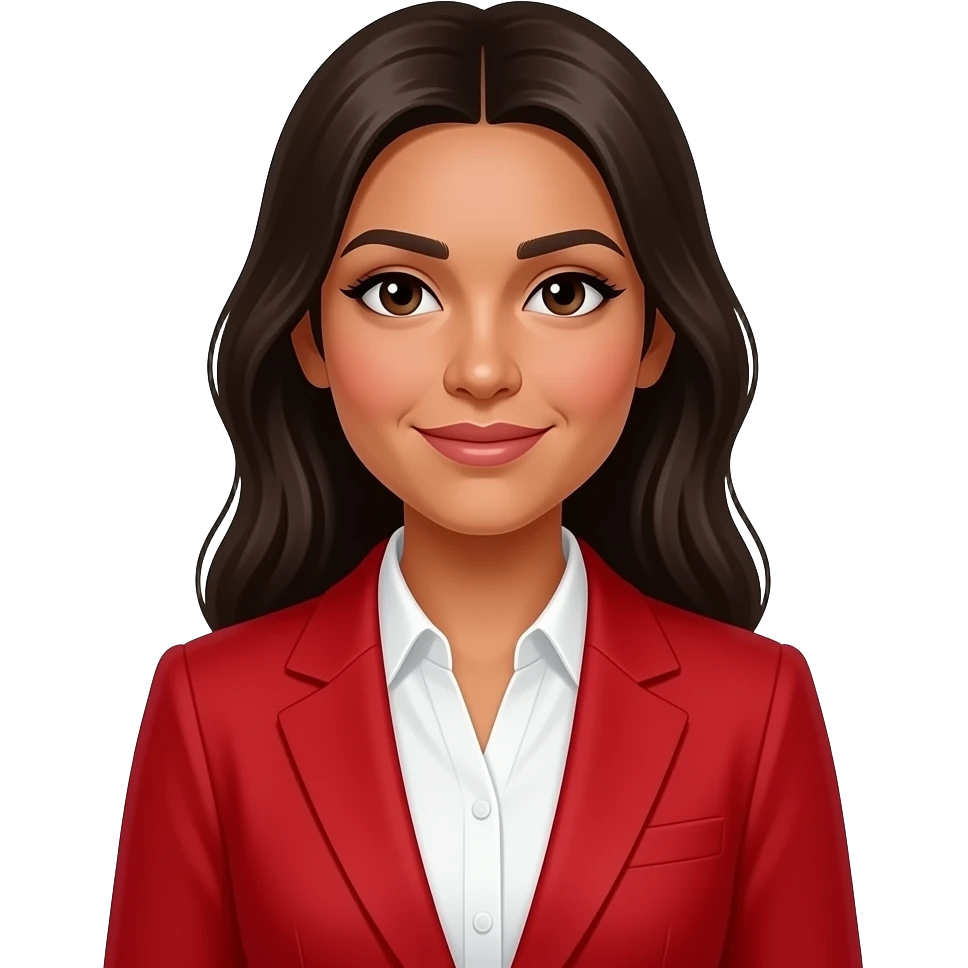 peru women with red suit emoji