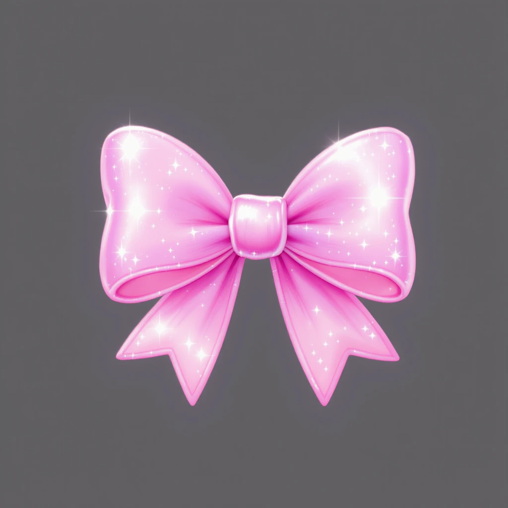 bow emoji, cute and shiny, with a gradient effect, no background emoji