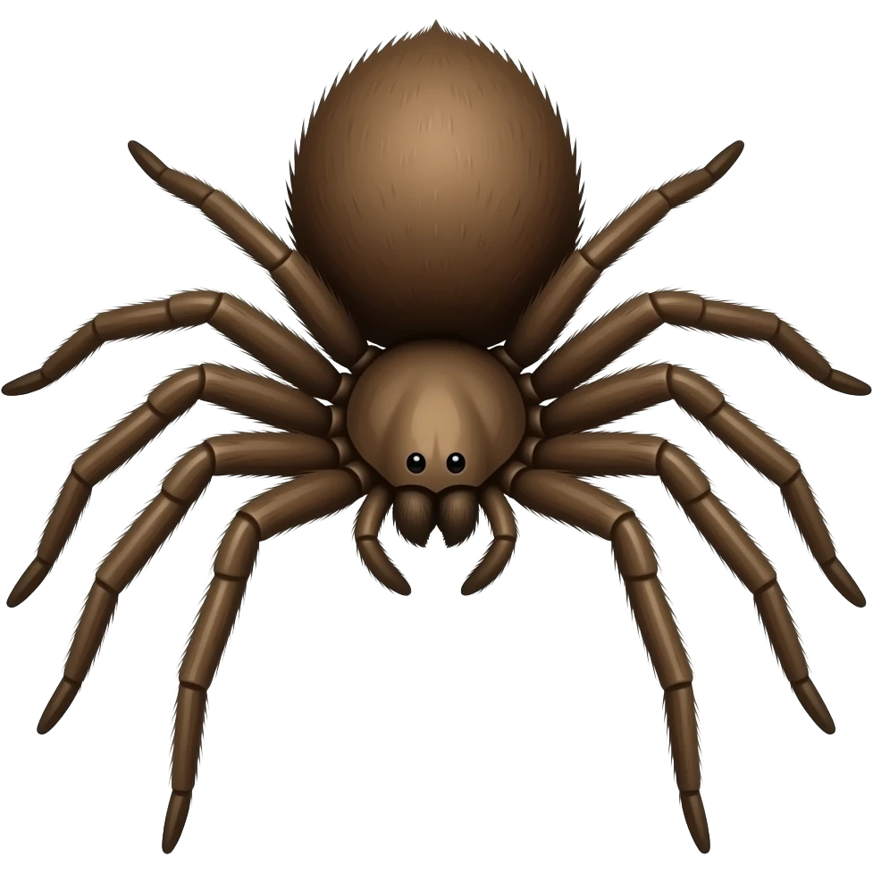 Simple large poisonous spider emoji